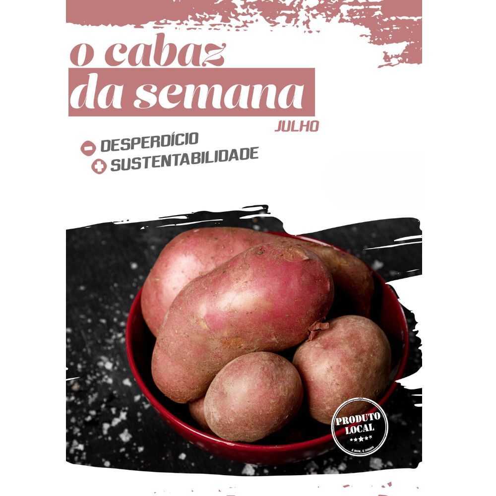 Batatas envoltas em polme